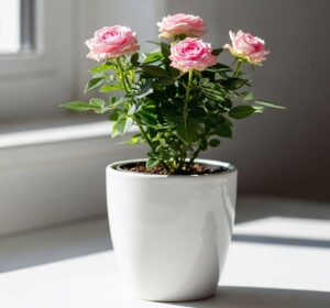 potted roses